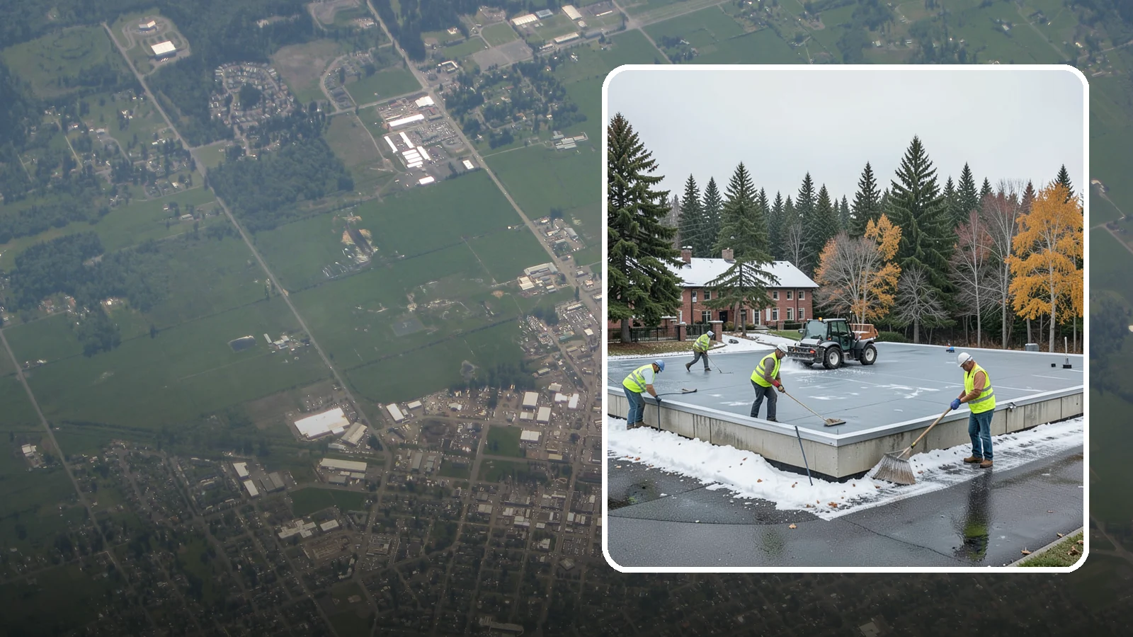 Municipal Flat Roof Services in Enumclaw, King County, WA - Maintain, repair, and replace the low-slope roofing systems that top most municipal and civic buildings.
