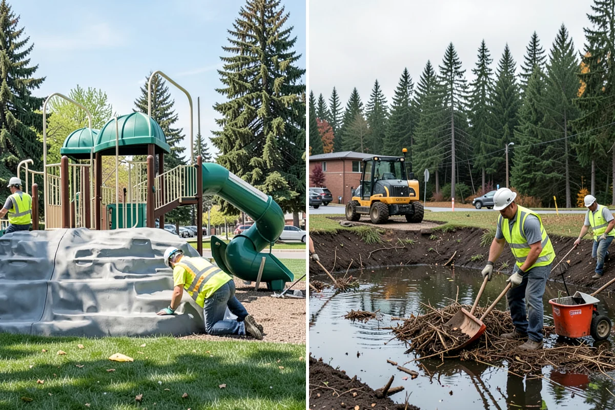 Municipal Flat Roof Services in Enumclaw, King County, WA - Membrane identification and drainage assessment