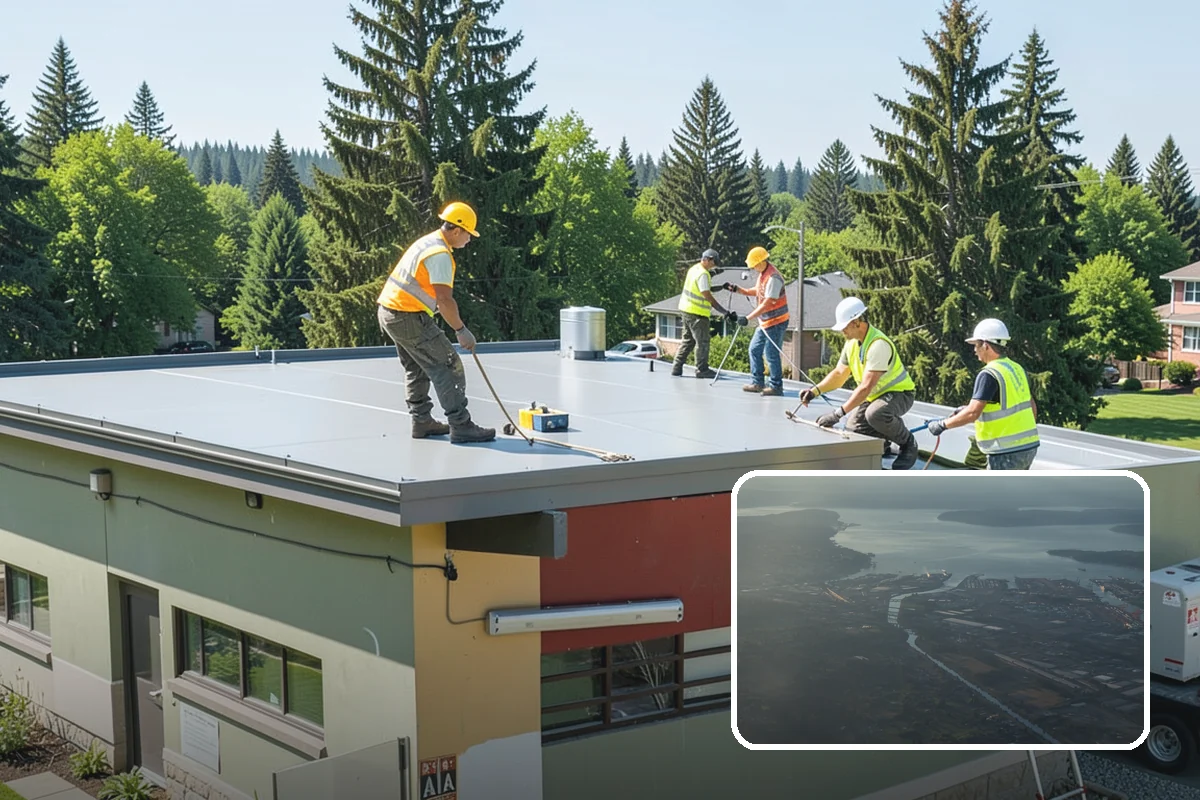 Municipal Flat Roof Services in Fife, Pierce County, WA - Specialized expertise across TPO, EPDM, PVC, and built-up systems
