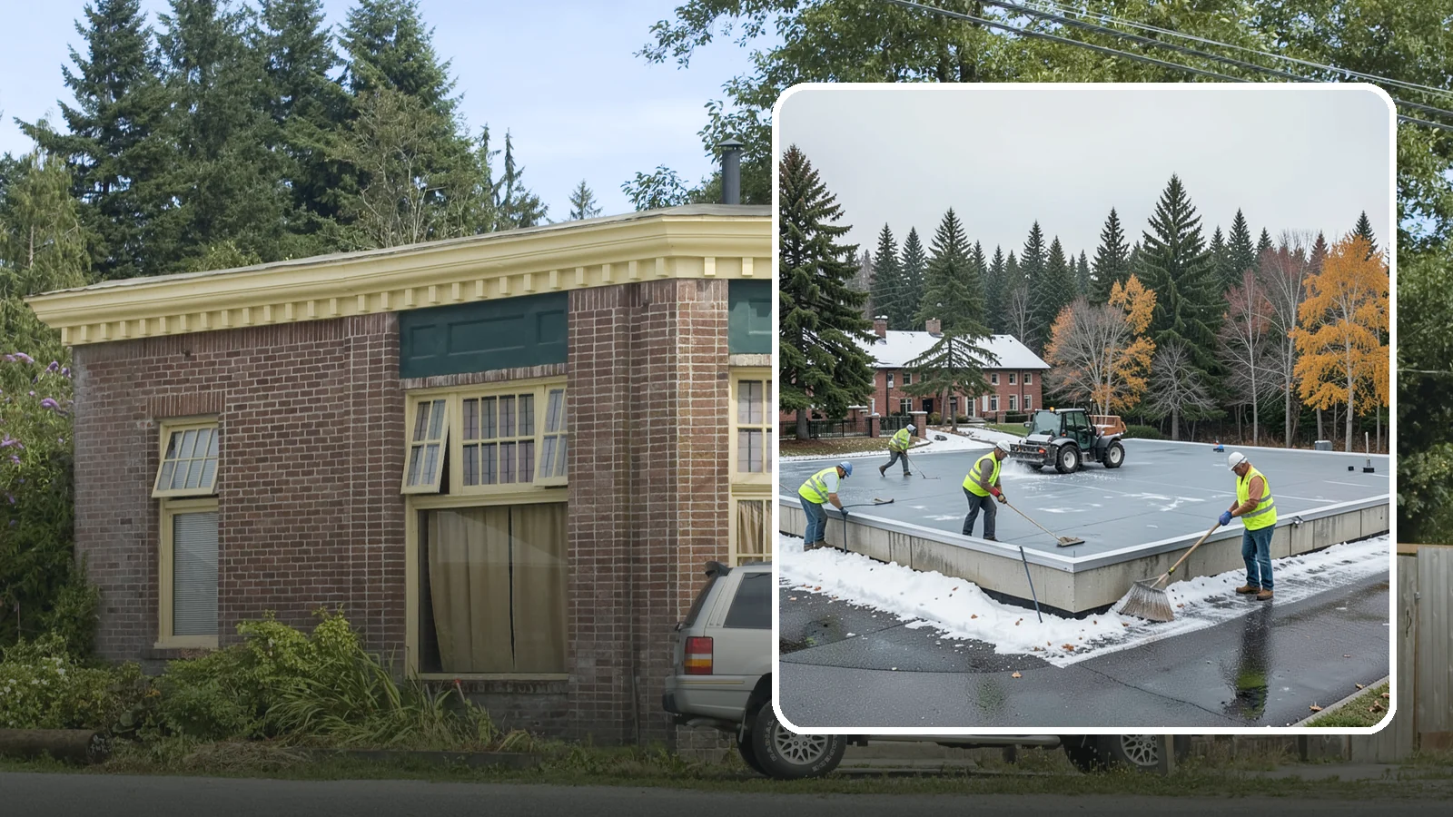 Municipal Flat Roof Services in Hamilton, Skagit County, WA - Maintain, repair, and replace the low-slope roofing systems that top most municipal and civic buildings.