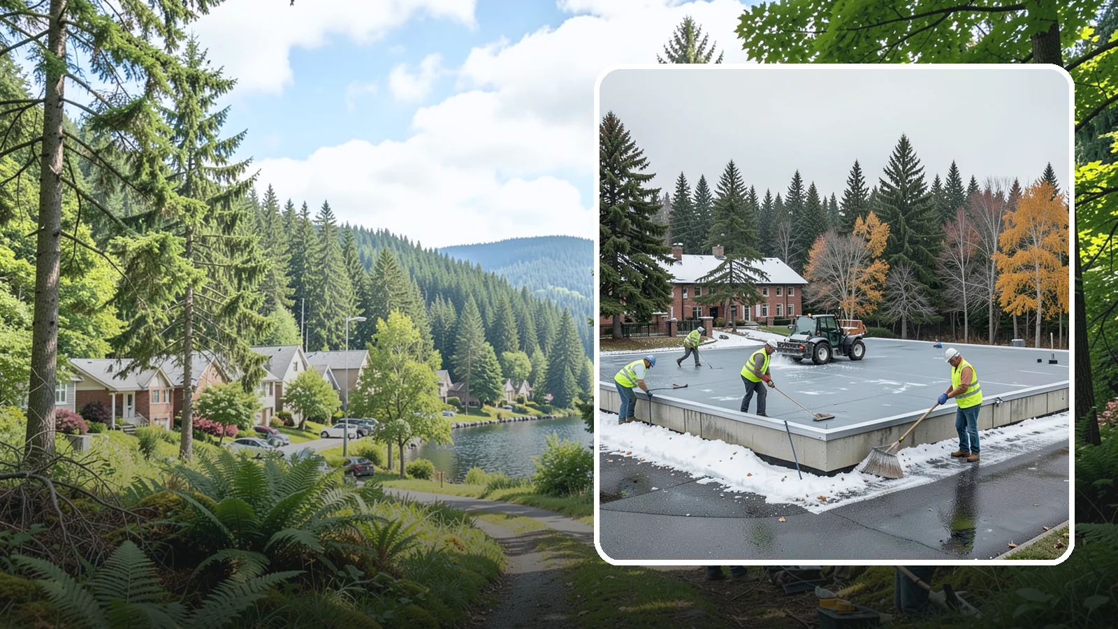 Municipal Flat Roof Services in Lake Forest Park, King County, WA - Maintain, repair, and replace the low-slope roofing systems that top most municipal and civic buildings.