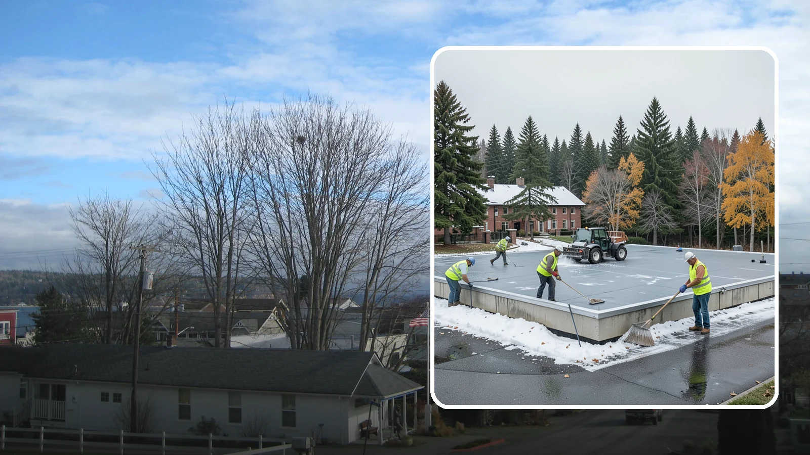 Municipal Flat Roof Services in Langley, Island County, WA - Maintain, repair, and replace the low-slope roofing systems that top most municipal and civic buildings.
