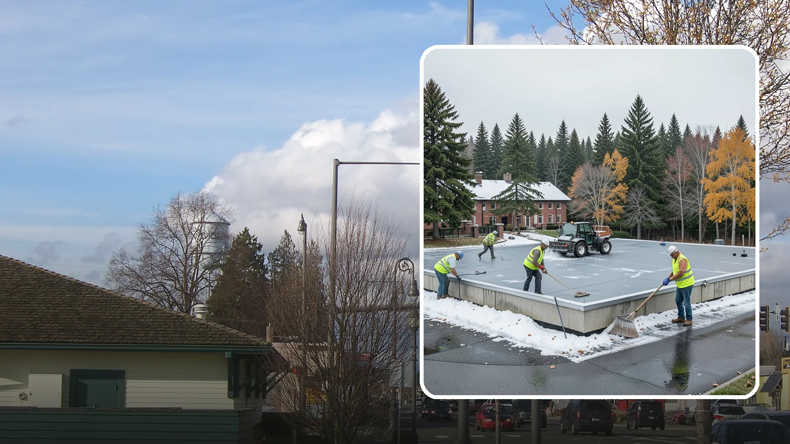Municipal Flat Roof Services in Marysville, Snohomish County, WA - Maintain, repair, and replace the low-slope roofing systems that top most municipal and civic buildings.