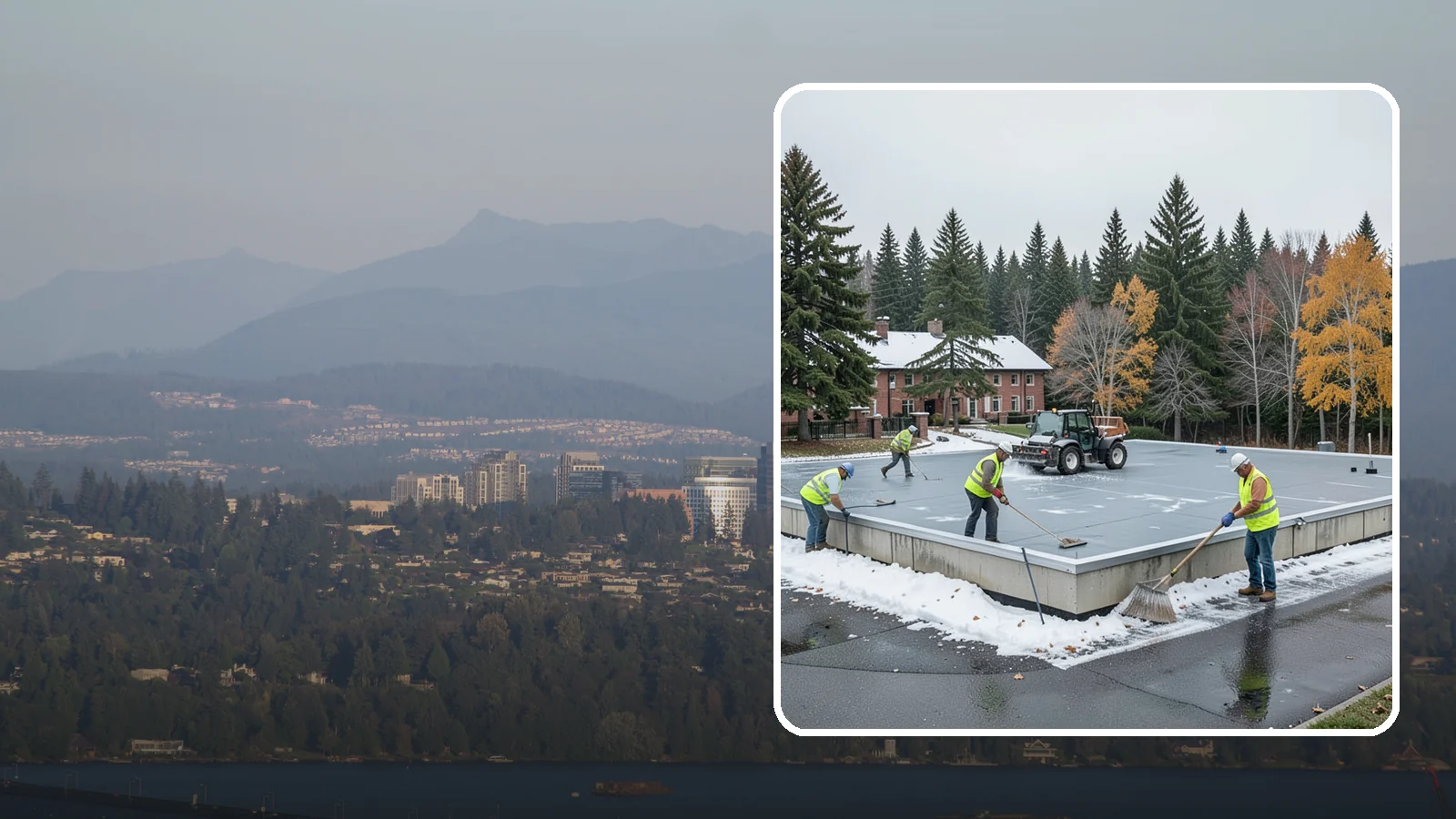 Municipal Flat Roof Services in Medina, King County, WA - Maintain, repair, and replace the low-slope roofing systems that top most municipal and civic buildings.