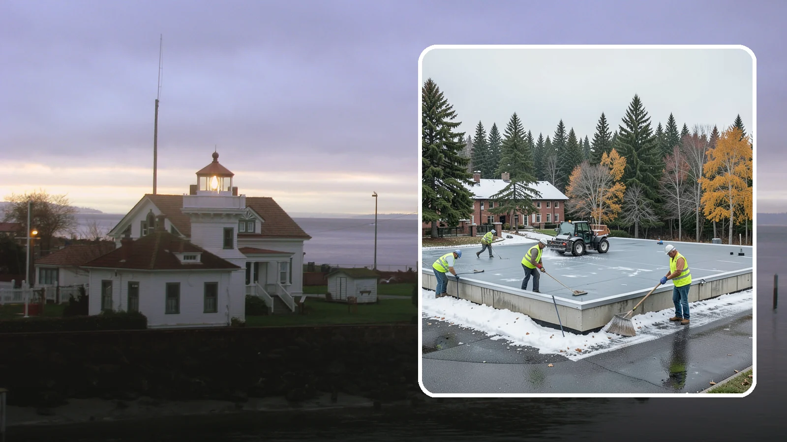 Municipal Flat Roof Services in Mukilteo, Snohomish County, WA - Maintain, repair, and replace the low-slope roofing systems that top most municipal and civic buildings.