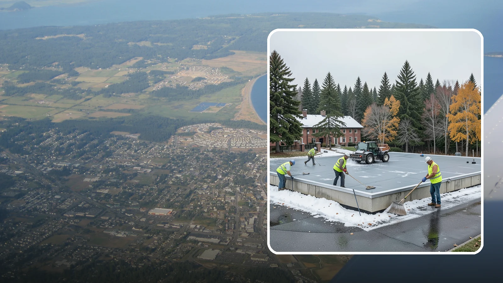 Municipal Flat Roof Services in Oak Harbor, Island County, WA - Maintain, repair, and replace the low-slope roofing systems that top most municipal and civic buildings.