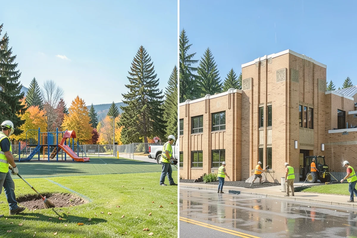 Municipal Flat Roof Services in Orting, Pierce County, WA - Membrane identification and drainage assessment