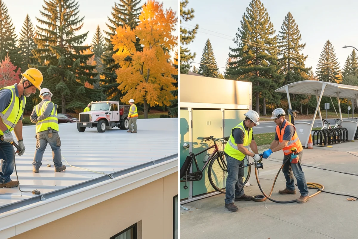 Municipal Flat Roof Services in Ruston, Pierce County, WA - Membrane identification and drainage assessment