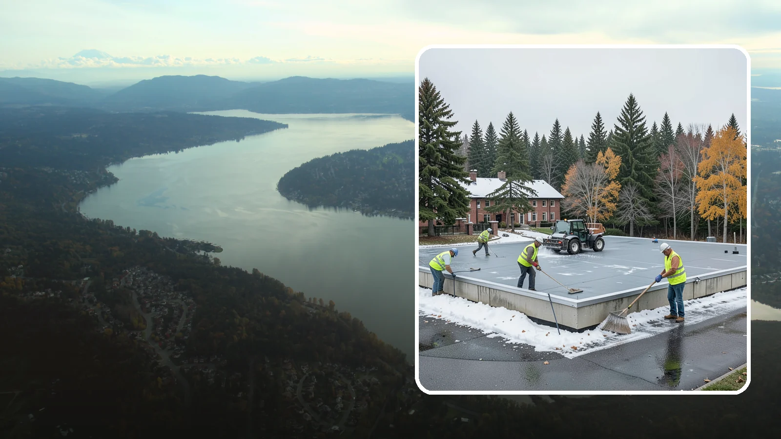 Municipal Flat Roof Services in Sammamish, King County, WA - Maintain, repair, and replace the low-slope roofing systems that top most municipal and civic buildings.