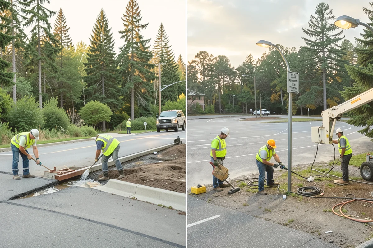 Municipal Flat Roof Services in Sammamish, King County, WA - Membrane identification and drainage assessment