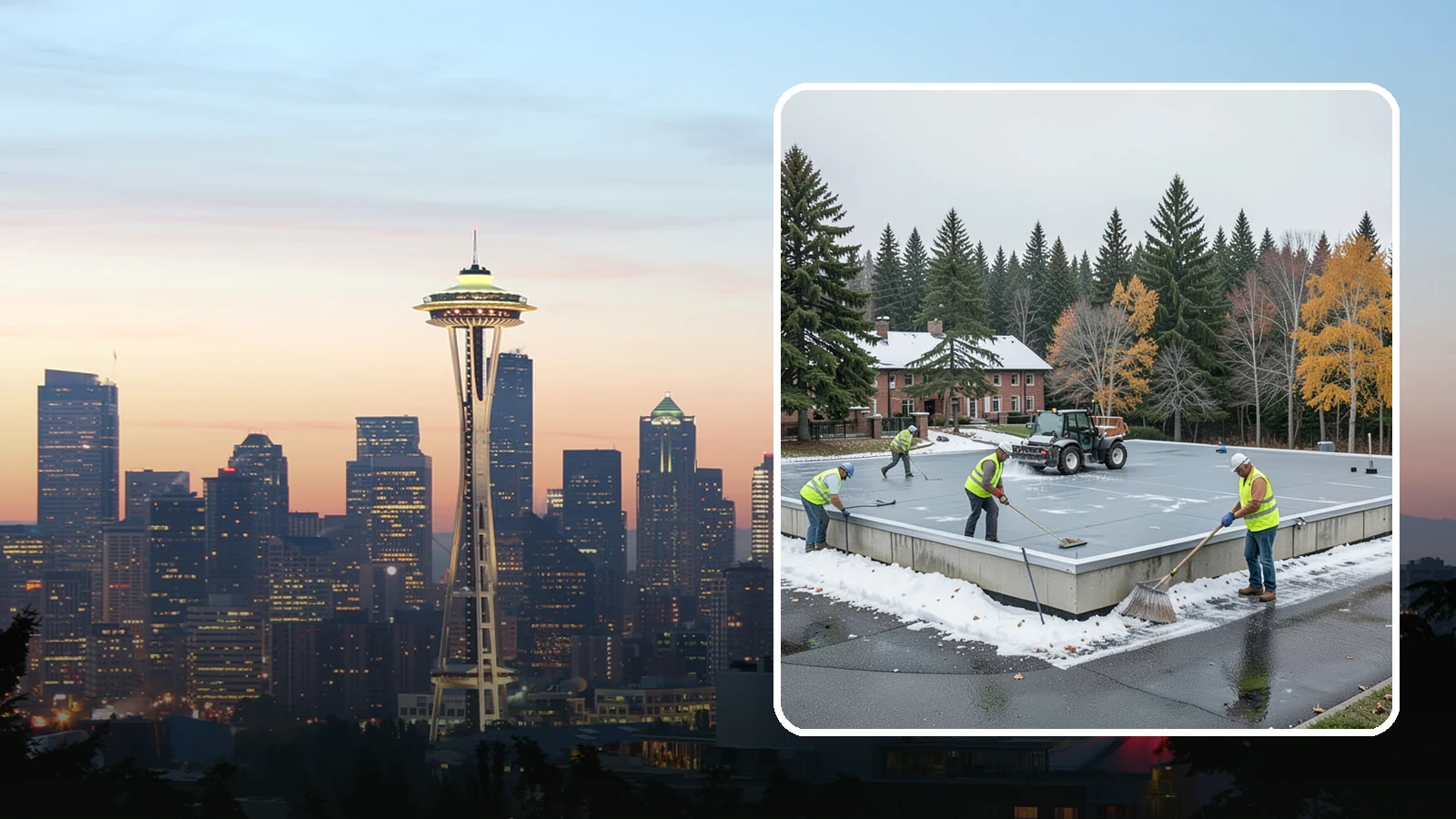 Municipal Flat Roof Services in Seattle, King County, WA - Maintain, repair, and replace the low-slope roofing systems that top most municipal and civic buildings.