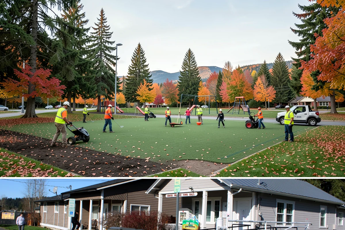 Municipal Flat Roof Services in South Prairie, Pierce County, WA - Membrane work bonds best in dry, moderate conditions, making the summer months ideal for low-slope projects.