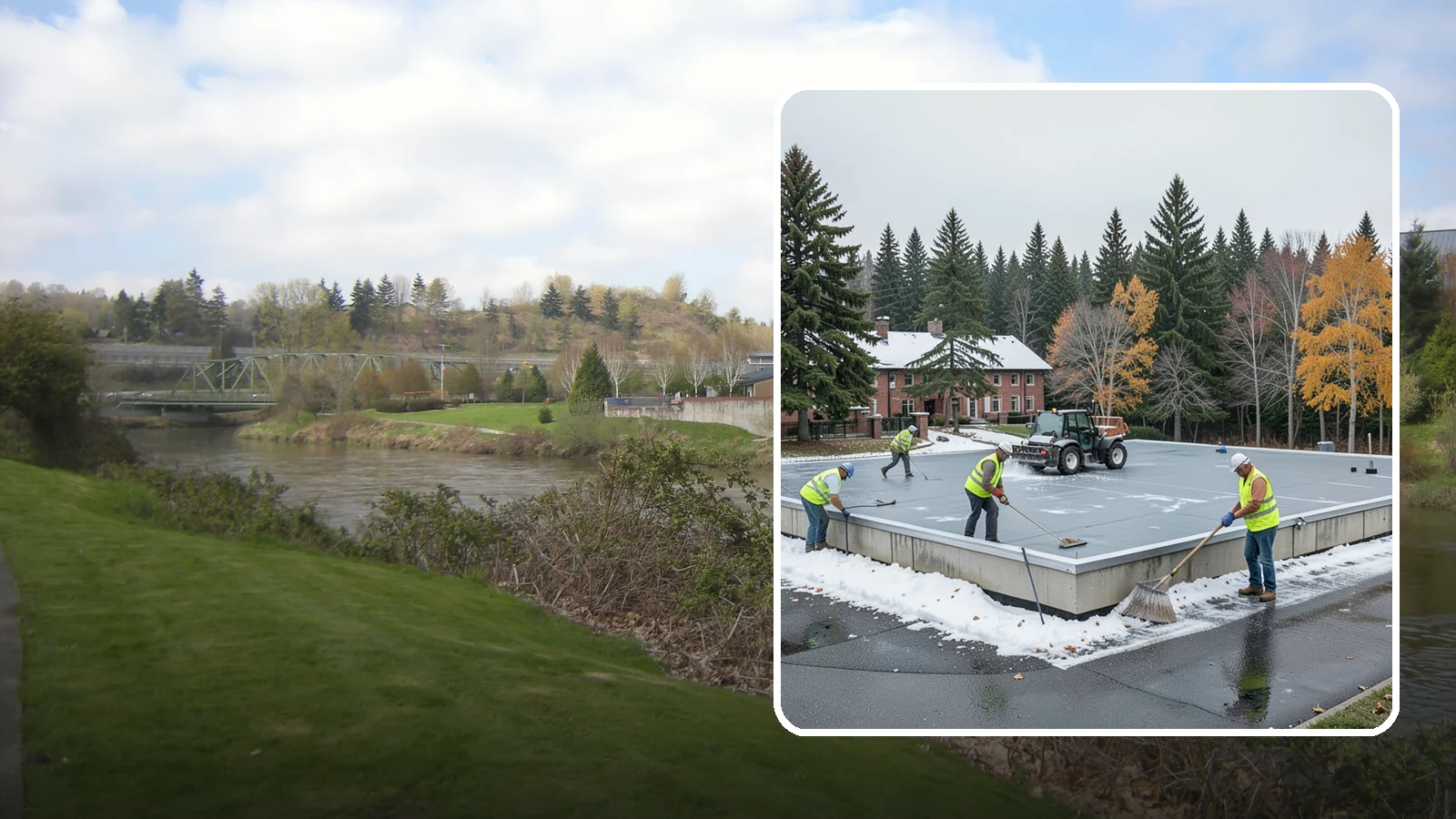 Municipal Flat Roof Services in Tukwila, King County, WA - Maintain, repair, and replace the low-slope roofing systems that top most municipal and civic buildings.