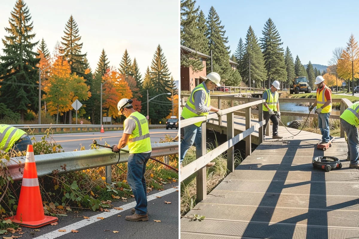 Municipal Flat Roof Services in University Place, Pierce County, WA - Membrane identification and drainage assessment