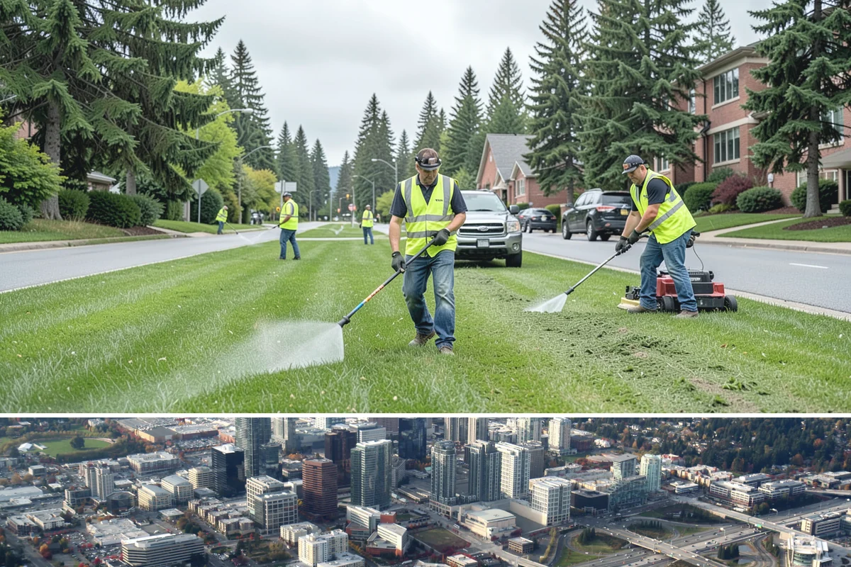Municipal Fleet Washing in Bellevue, King County, WA - Fleet washing continues year-round, with increased frequency during winter to remove corrosive road deicing residues.