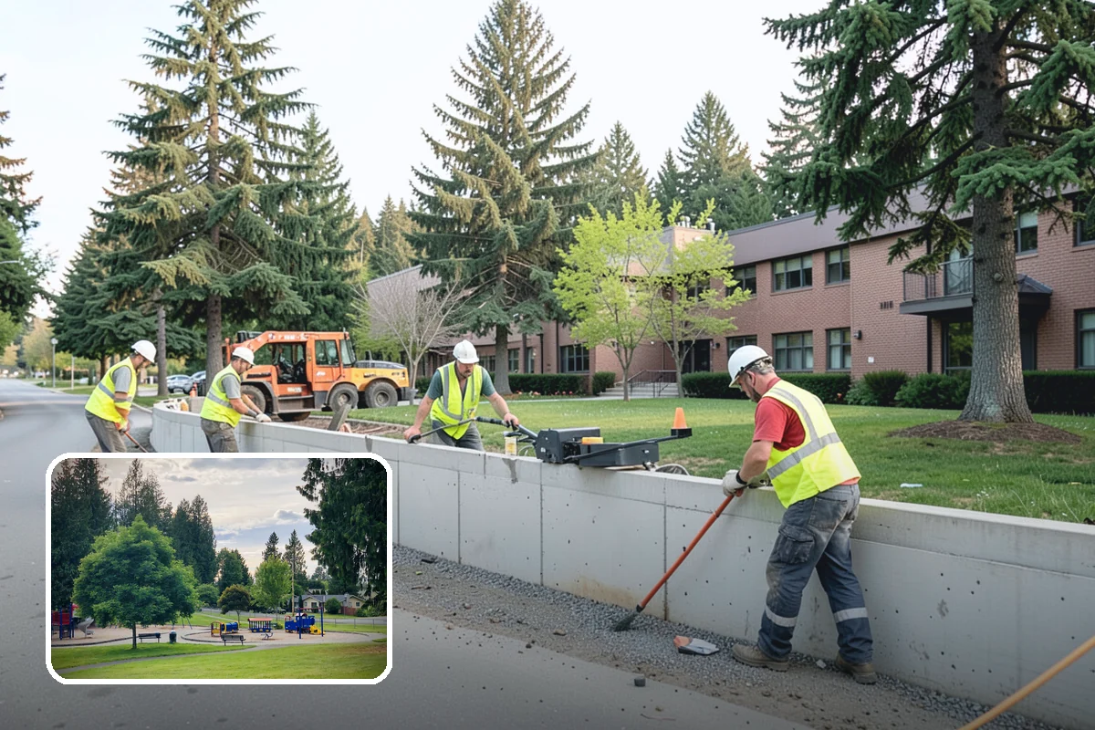 Municipal Fleet Washing in Bonney Lake, Pierce County, WA - On-site washing avoids fleet downtime and travel