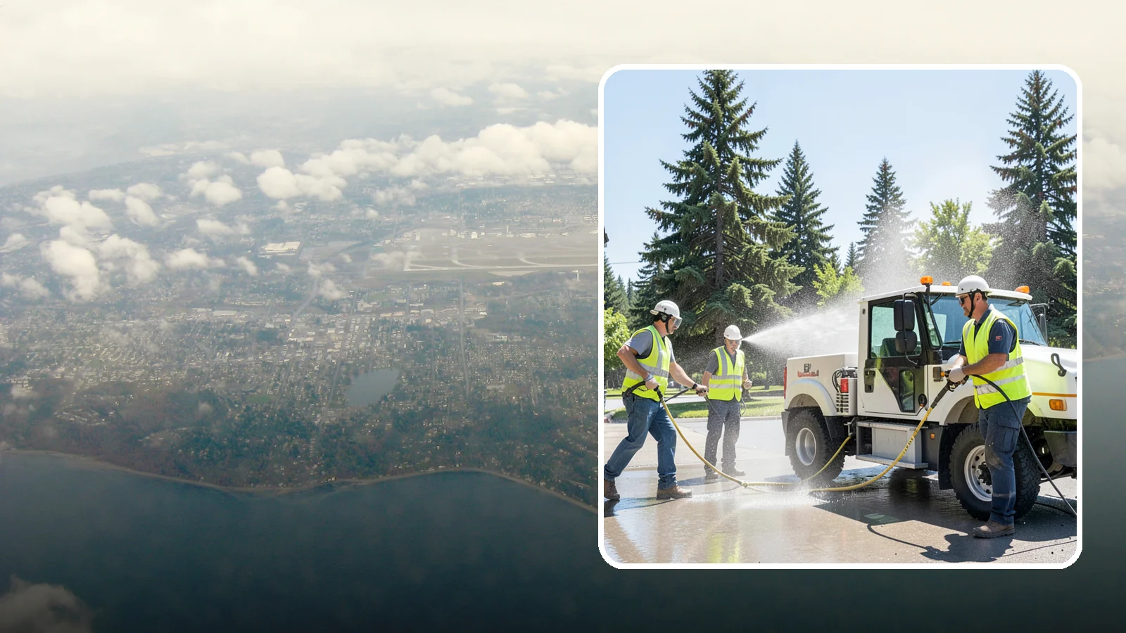 Municipal Fleet Washing in Burien, King County, WA - We wash municipal vehicles and equipment on-site with compliant wash-water handling for Western Washington public works fleets.