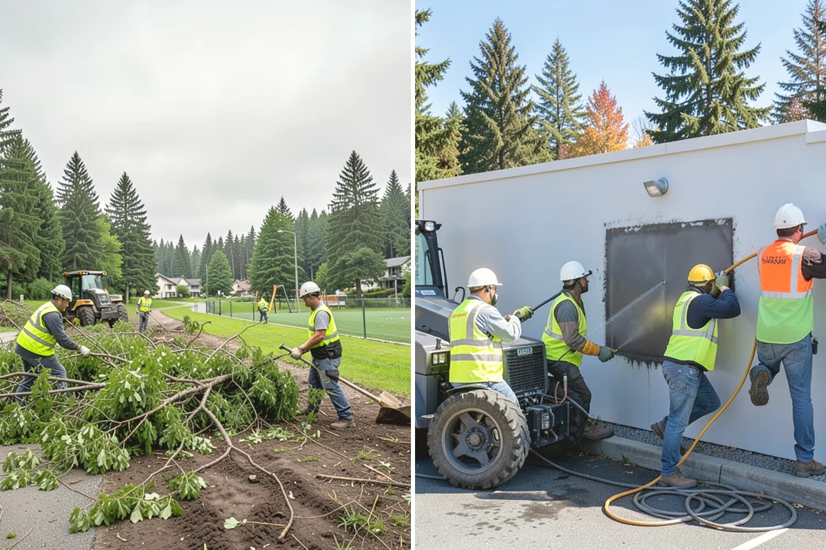 Municipal Fleet Washing in Burlington, Skagit County, WA - We assess the fleet, wash location, and drainage conditions