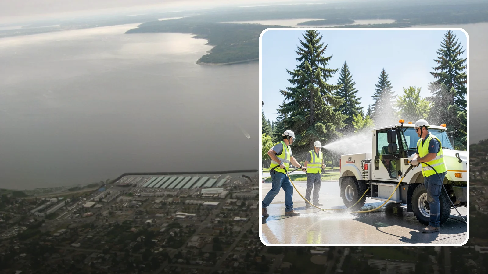 Municipal Fleet Washing in Des Moines, King County, WA - We wash municipal vehicles and equipment on-site with compliant wash-water handling for Western Washington public works fleets.