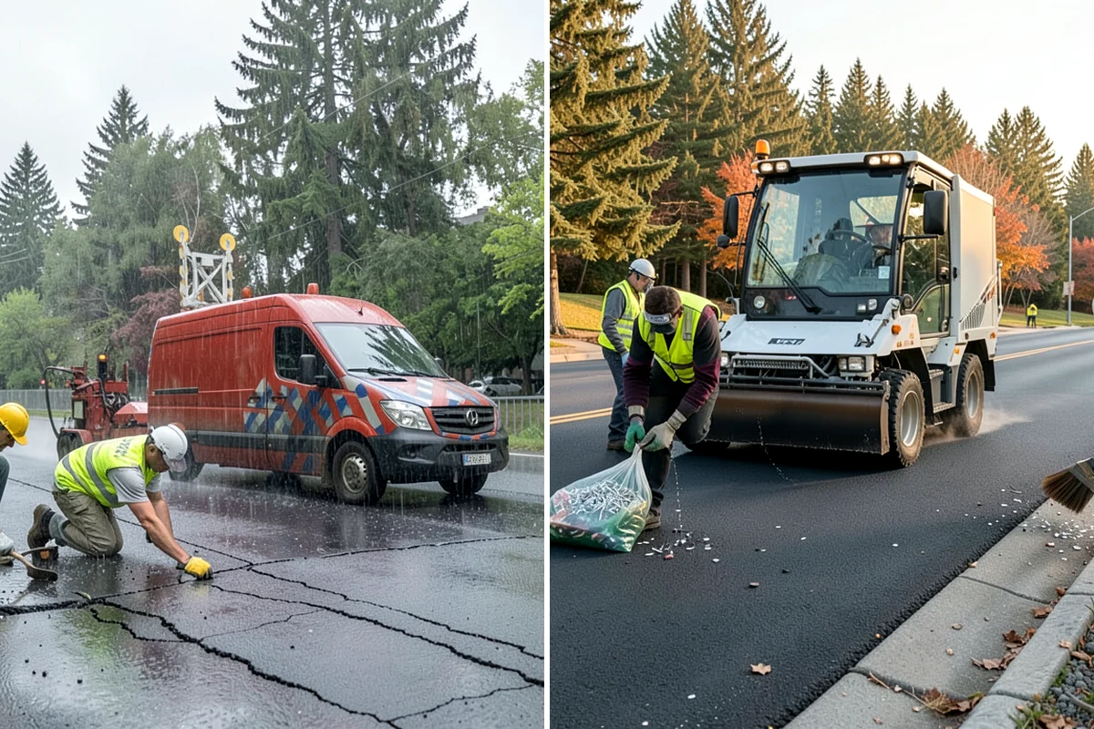 Municipal Fleet Washing in Enumclaw, King County, WA - We assess the fleet, wash location, and drainage conditions