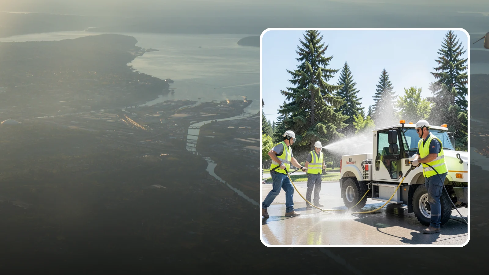 Municipal Fleet Washing in Fife, Pierce County, WA - We wash municipal vehicles and equipment on-site with compliant wash-water handling for Western Washington public works fleets.