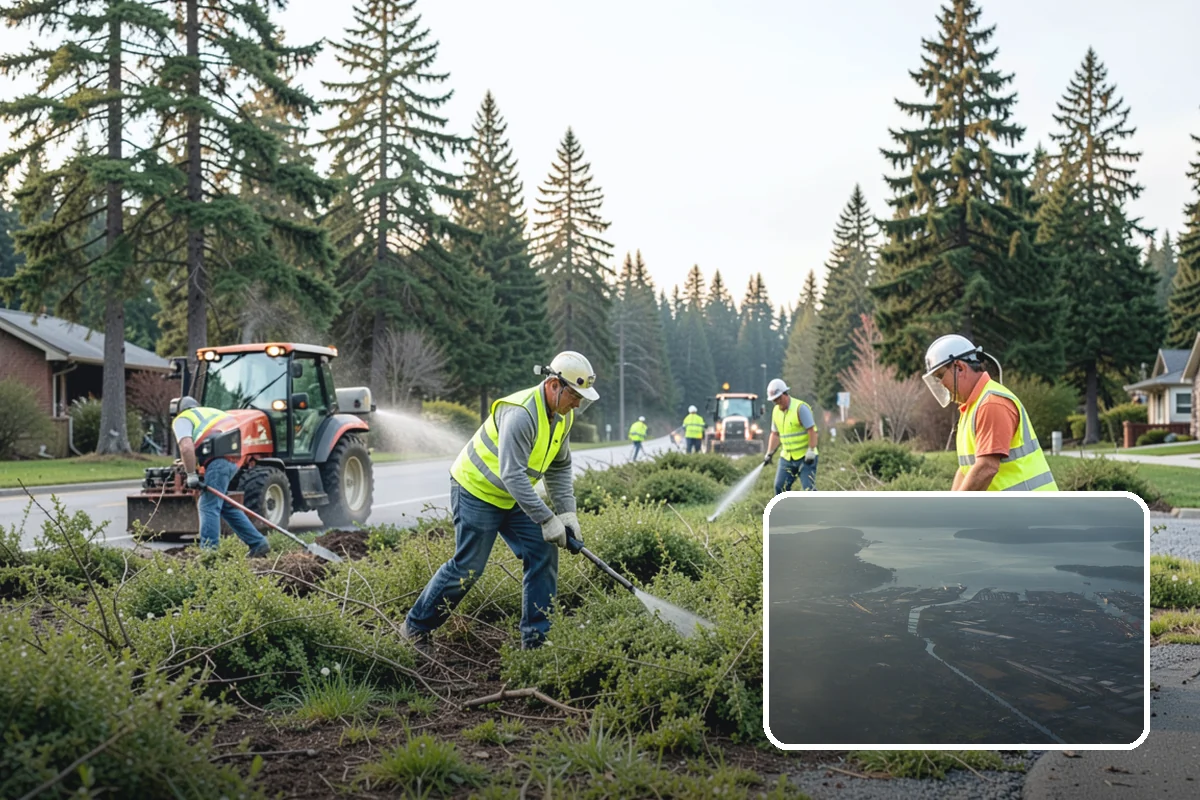 Municipal Fleet Washing in Fife, Pierce County, WA - On-site washing avoids fleet downtime and travel