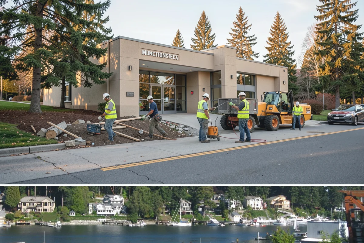 Municipal Fleet Washing in Gig Harbor, Pierce County, WA - Fleet washing continues year-round, with increased frequency during winter to remove corrosive road deicing residues.