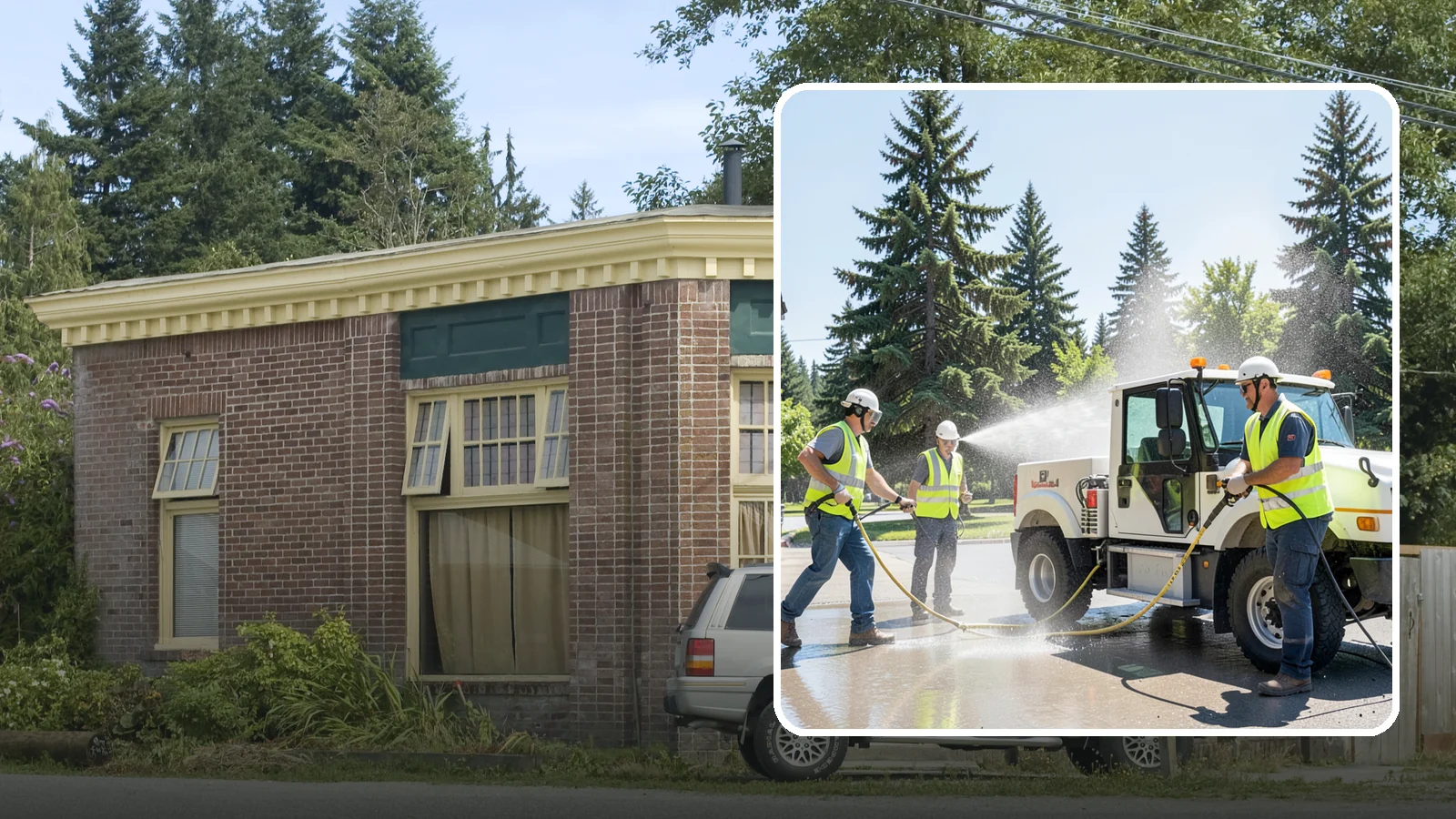 Municipal Fleet Washing in Hamilton, Skagit County, WA - We wash municipal vehicles and equipment on-site with compliant wash-water handling for Western Washington public works fleets.
