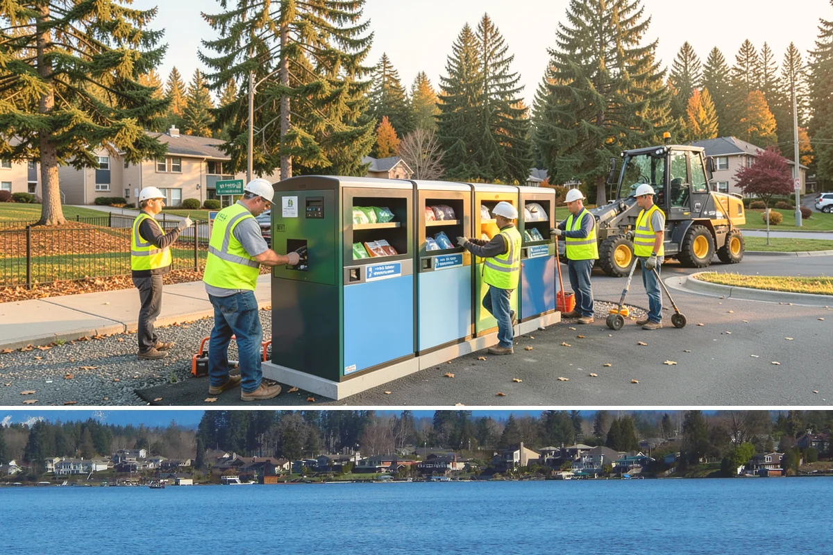 Municipal Fleet Washing in Lake Stevens, Snohomish County, WA - Fleet washing continues year-round, with increased frequency during winter to remove corrosive road deicing residues.