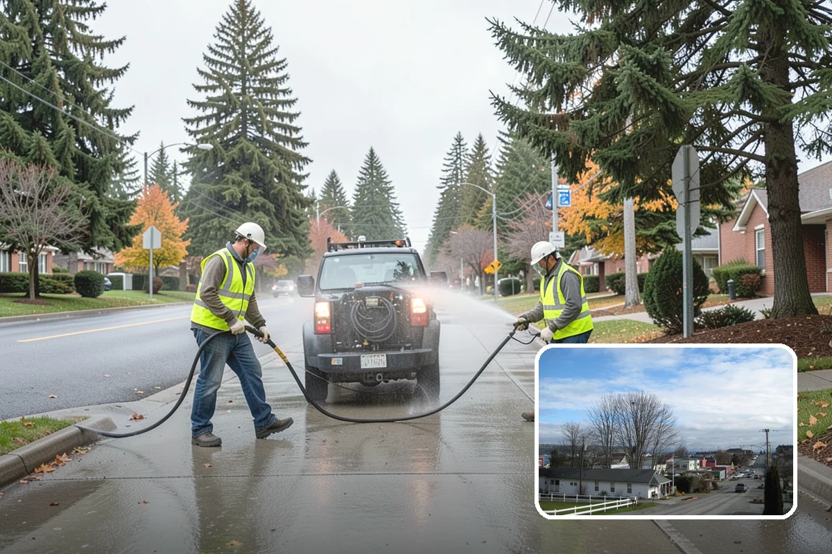 Municipal Fleet Washing in Langley, Island County, WA - On-site washing avoids fleet downtime and travel