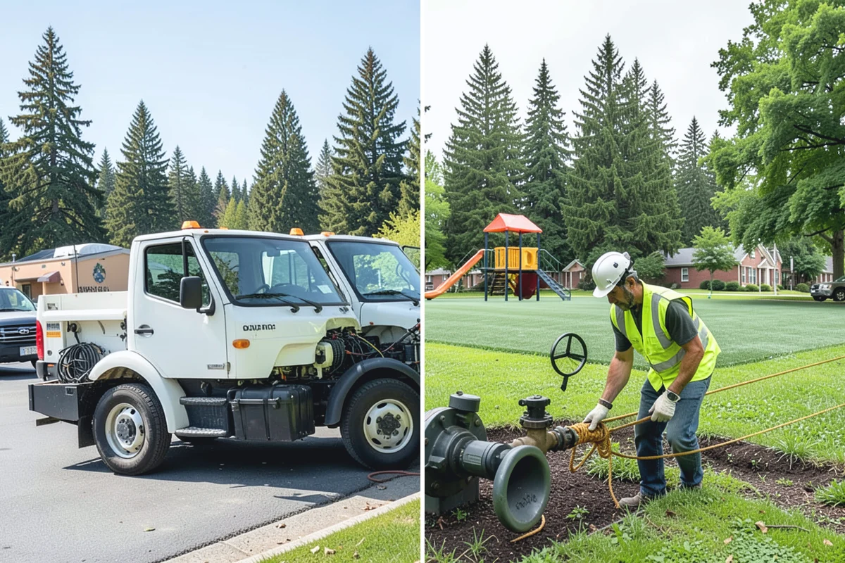Municipal Fleet Washing in Marysville, Snohomish County, WA - We assess the fleet, wash location, and drainage conditions
