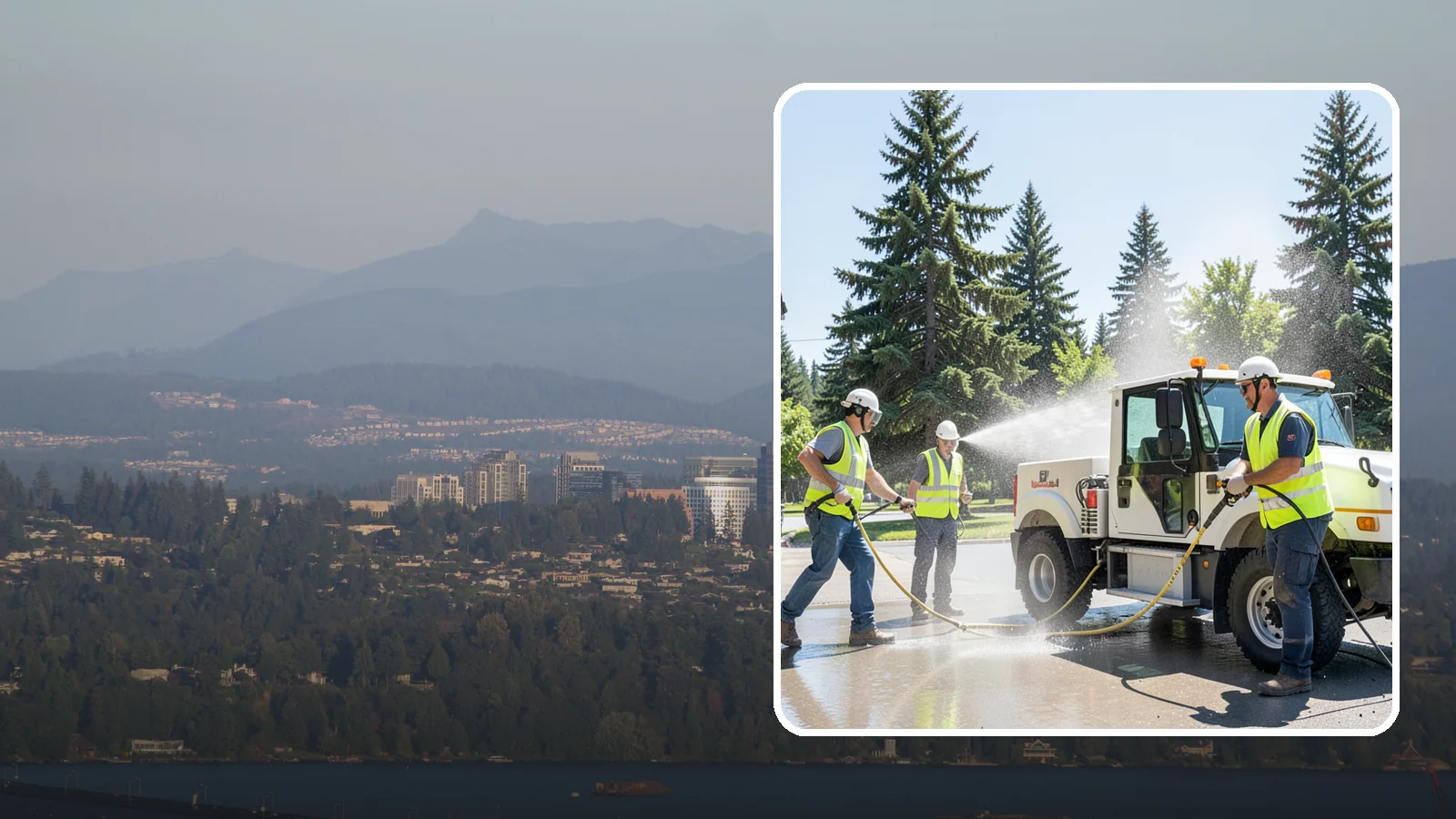 Municipal Fleet Washing in Medina, King County, WA - We wash municipal vehicles and equipment on-site with compliant wash-water handling for Western Washington public works fleets.
