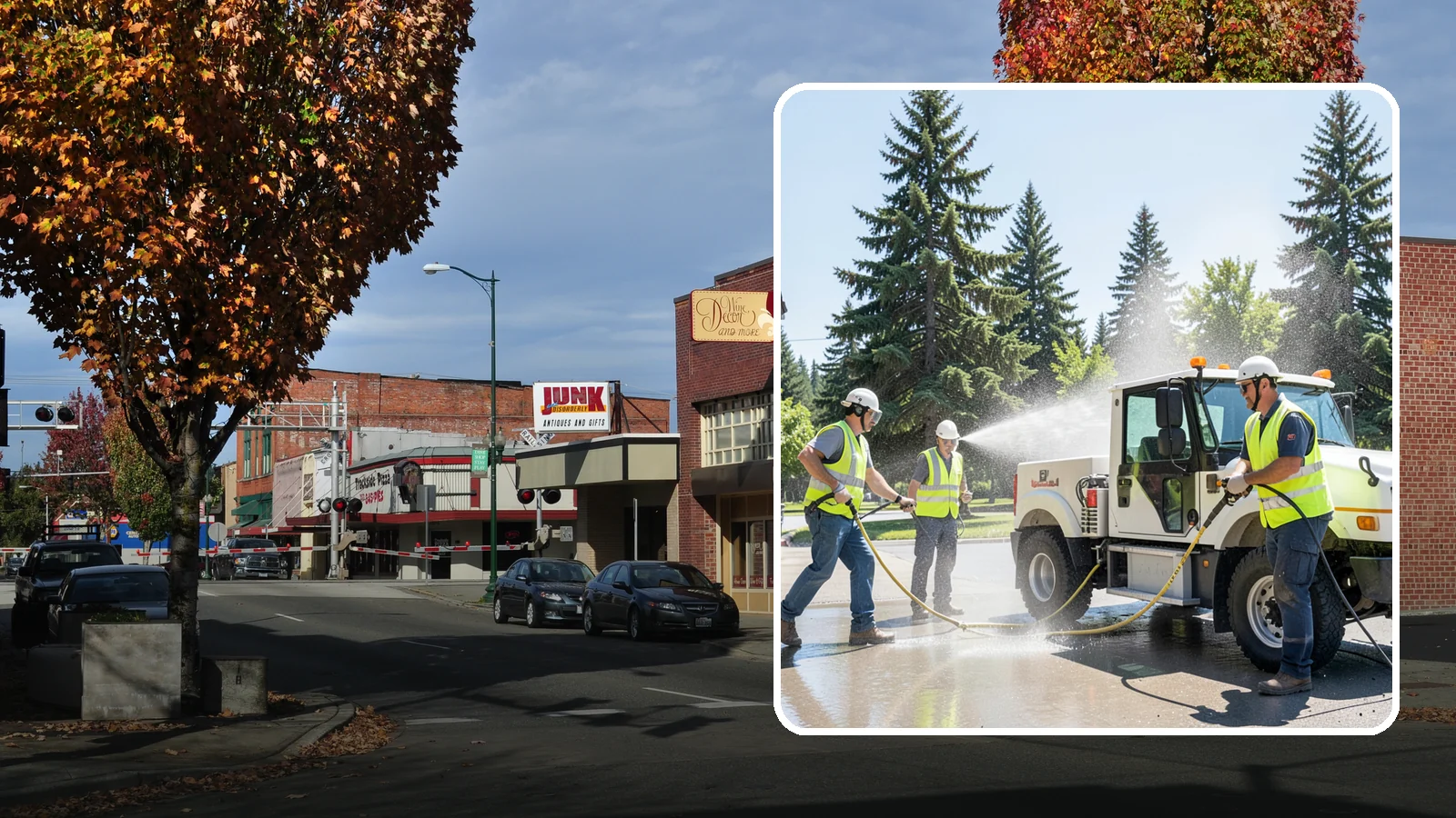 Municipal Fleet Washing in Puyallup, Pierce County, WA - We wash municipal vehicles and equipment on-site with compliant wash-water handling for Western Washington public works fleets.