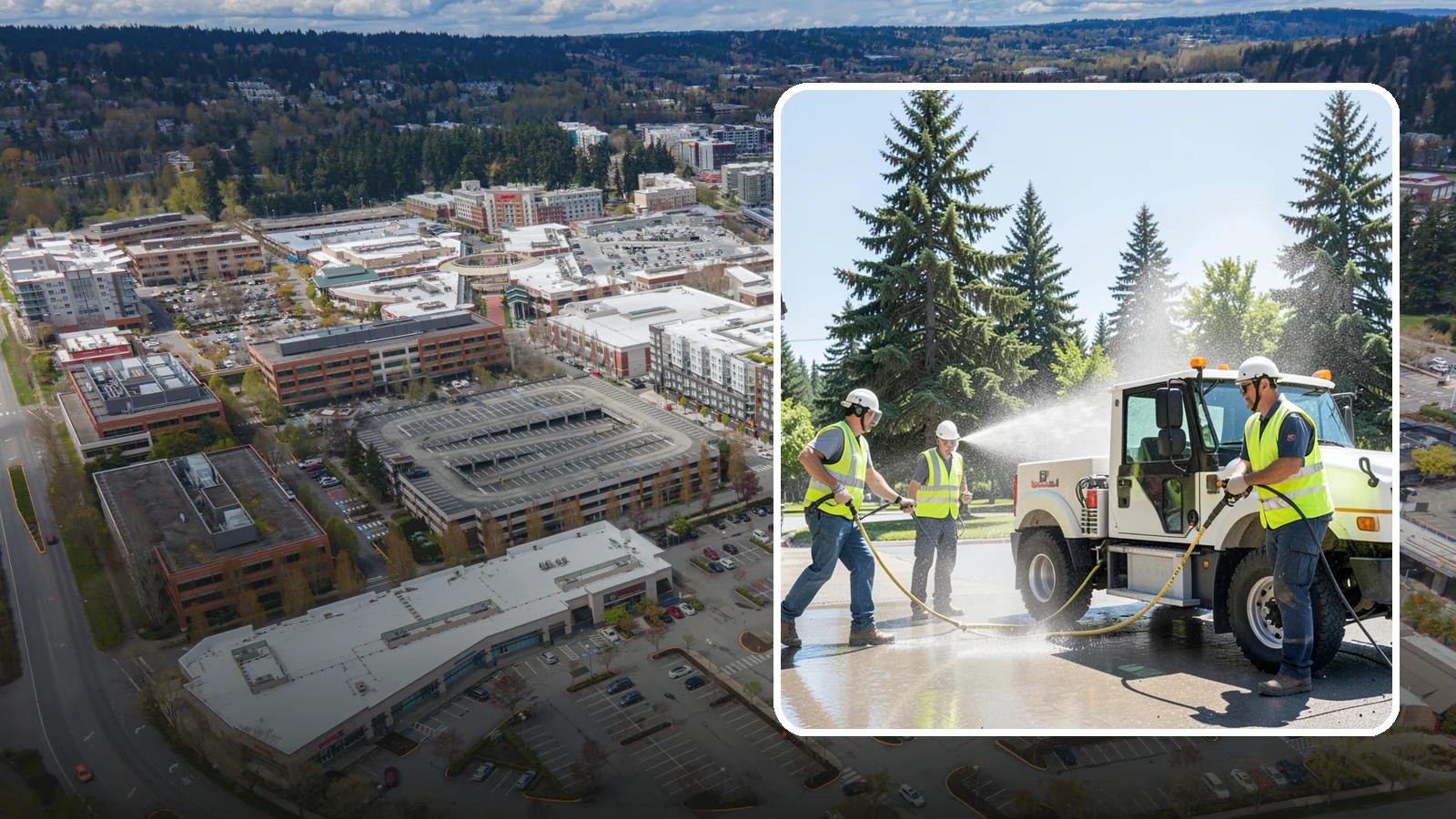 Municipal Fleet Washing in Redmond, King County, WA - We wash municipal vehicles and equipment on-site with compliant wash-water handling for Western Washington public works fleets.