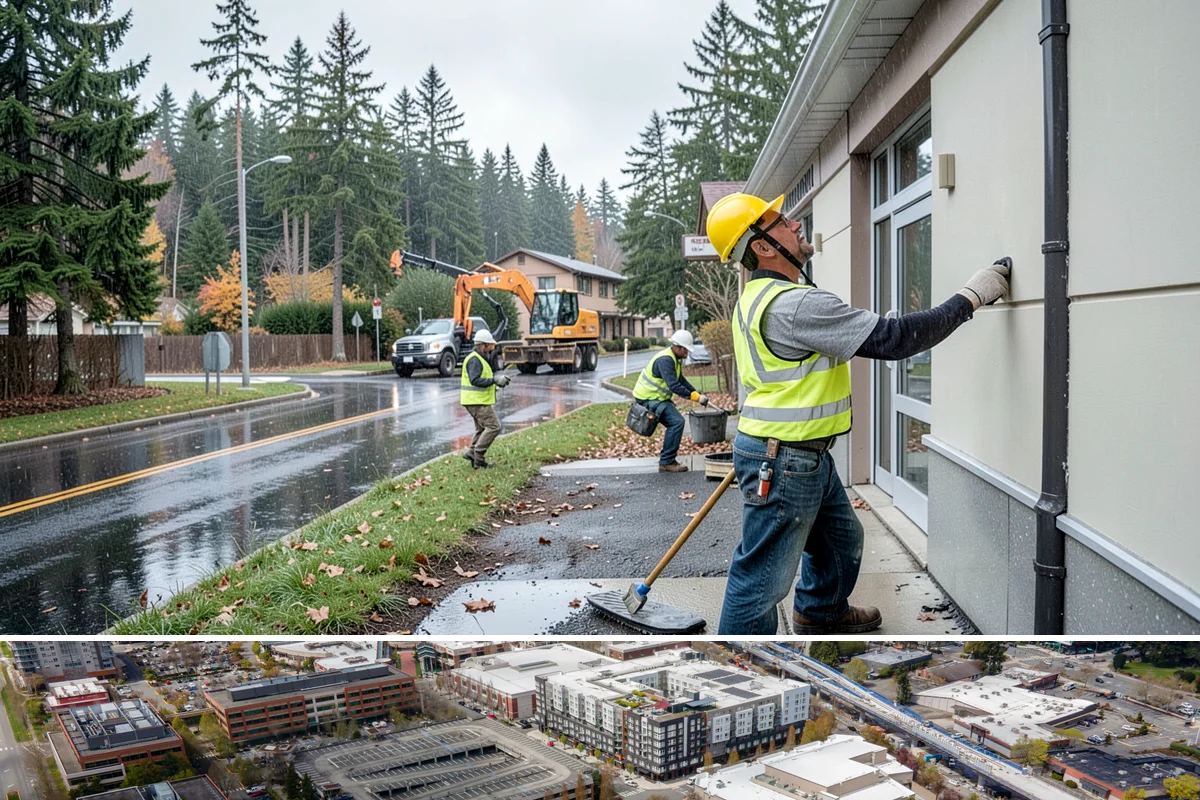 Municipal Fleet Washing in Redmond, King County, WA - Fleet washing continues year-round, with increased frequency during winter to remove corrosive road deicing residues.