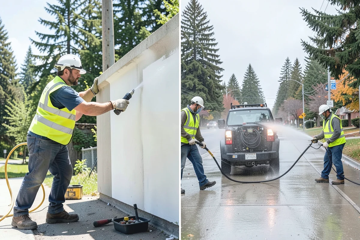 Municipal Fleet Washing in Roy, Pierce County, WA - We assess the fleet, wash location, and drainage conditions
