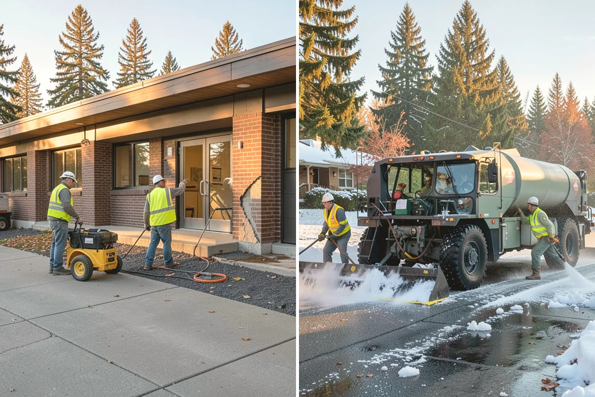 Municipal Fleet Washing in Ruston, Pierce County, WA - We assess the fleet, wash location, and drainage conditions