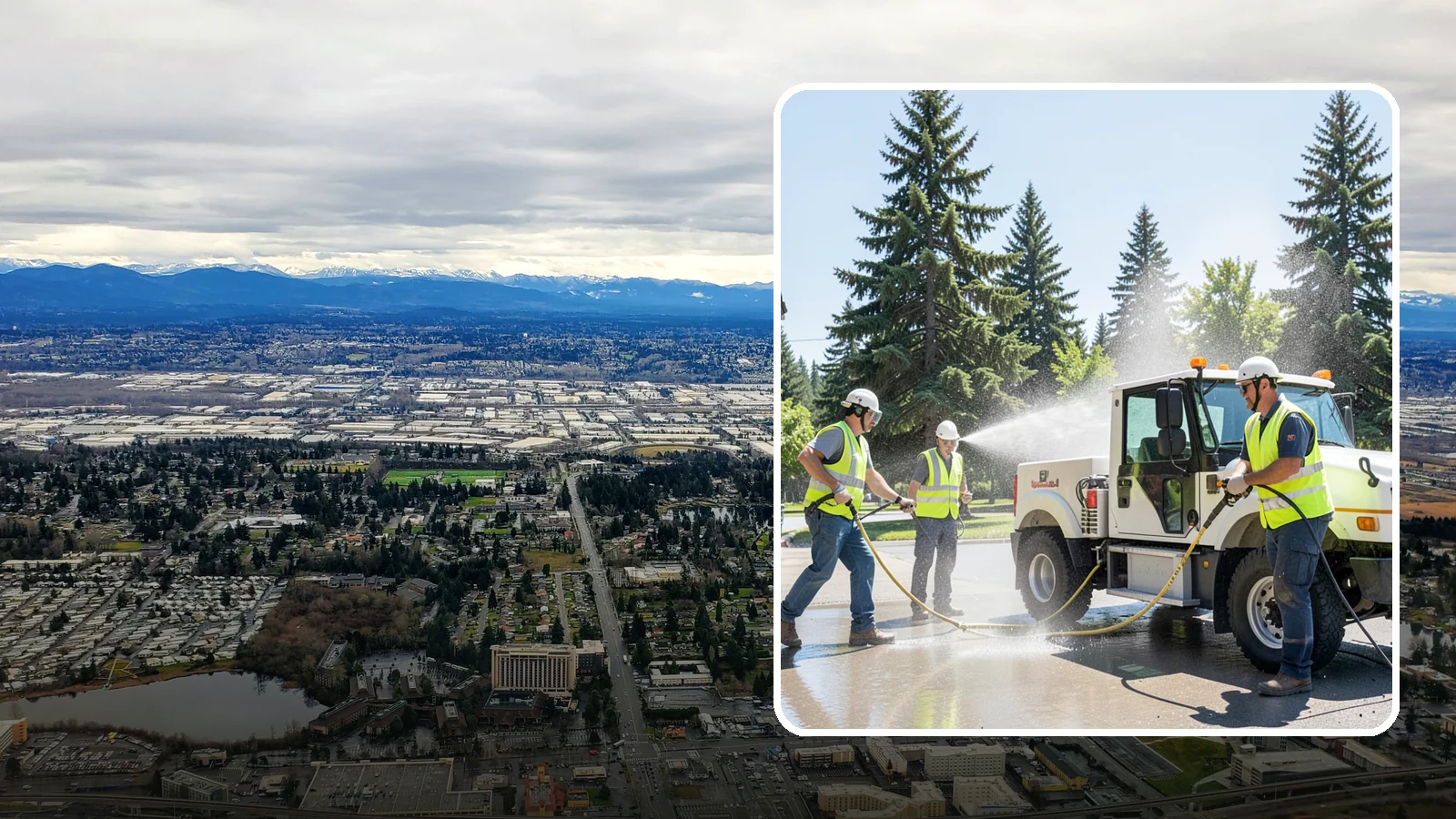 Municipal Fleet Washing in SeaTac, King County, WA - We wash municipal vehicles and equipment on-site with compliant wash-water handling for Western Washington public works fleets.