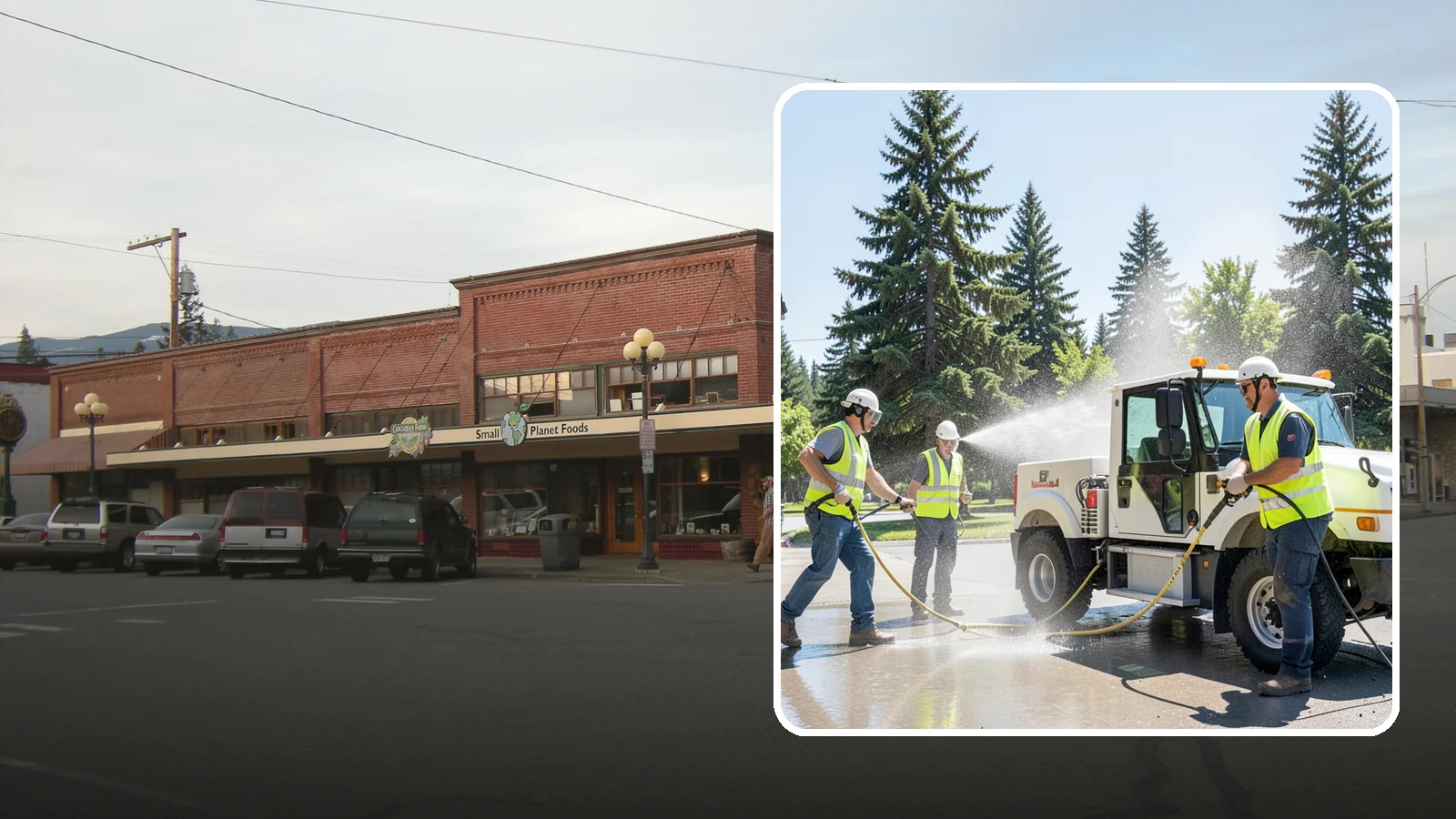 Municipal Fleet Washing in Sedro-Woolley, Skagit County, WA - We wash municipal vehicles and equipment on-site with compliant wash-water handling for Western Washington public works fleets.