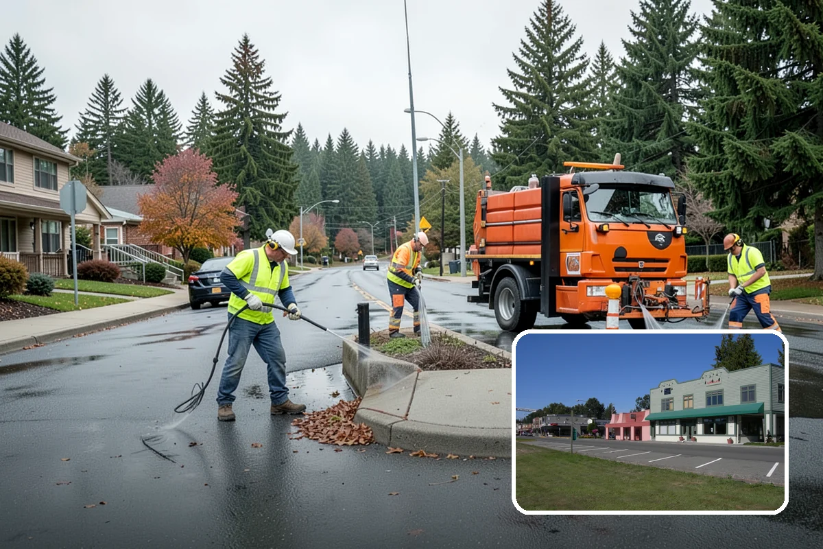 Municipal Fleet Washing in Snoqualmie, King County, WA - On-site washing avoids fleet downtime and travel