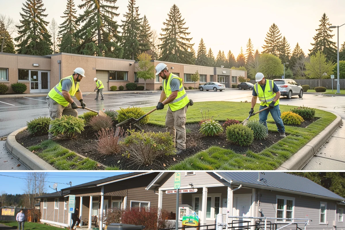 Municipal Fleet Washing in South Prairie, Pierce County, WA - Fleet washing continues year-round, with increased frequency during winter to remove corrosive road deicing residues.