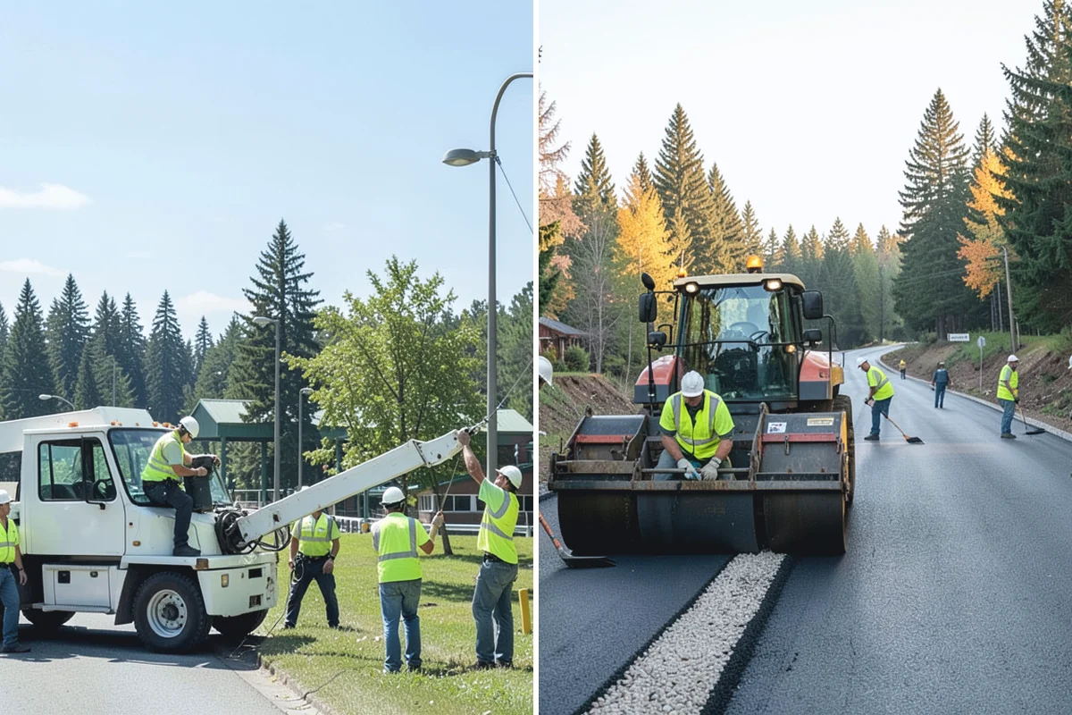 Municipal Fleet Washing in Sumner, Pierce County, WA - We assess the fleet, wash location, and drainage conditions