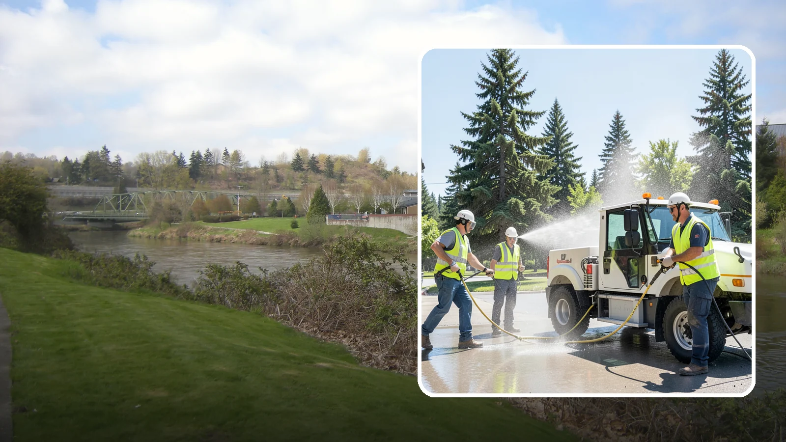 Municipal Fleet Washing in Tukwila, King County, WA - We wash municipal vehicles and equipment on-site with compliant wash-water handling for Western Washington public works fleets.