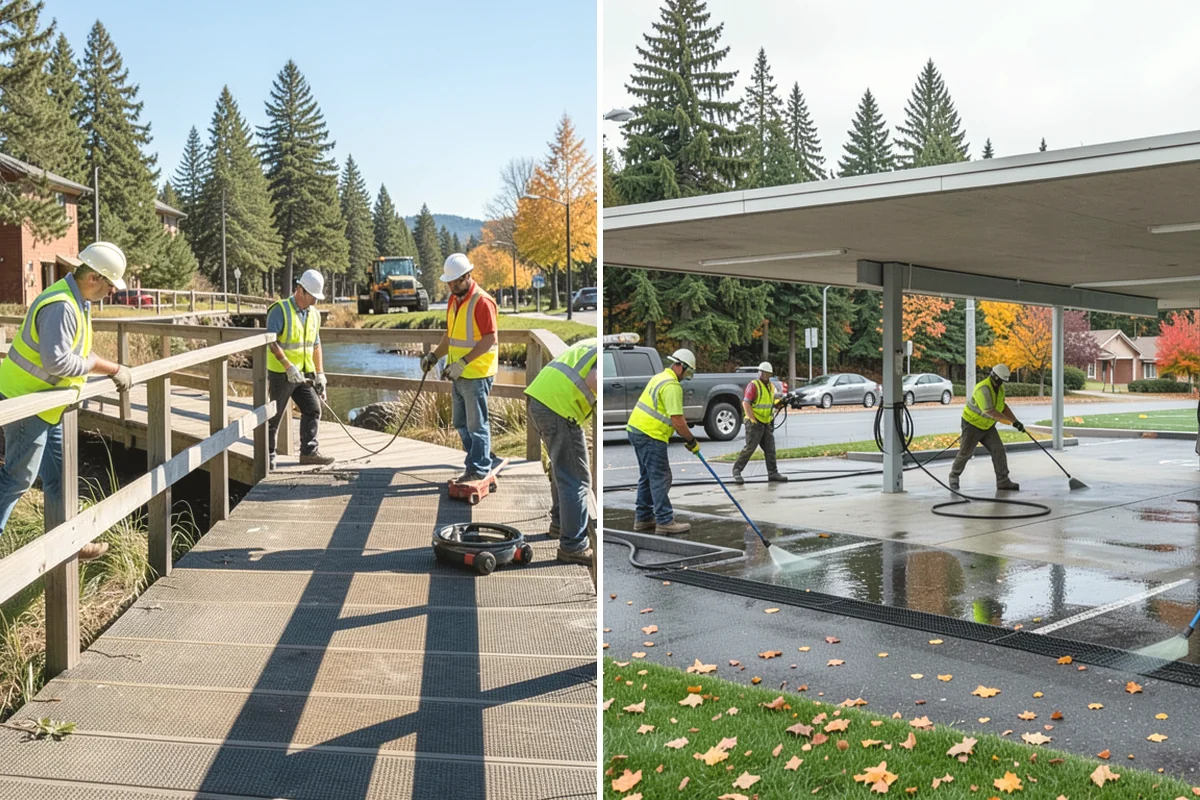 Municipal Fleet Washing in Tukwila, King County, WA - We assess the fleet, wash location, and drainage conditions