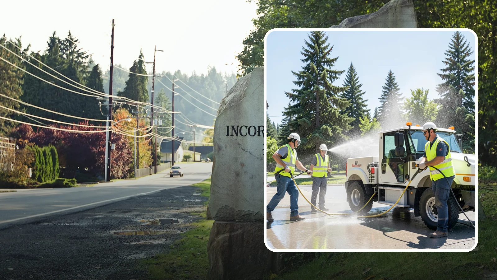 Municipal Fleet Washing in Wilkeson, Pierce County, WA - We wash municipal vehicles and equipment on-site with compliant wash-water handling for Western Washington public works fleets.