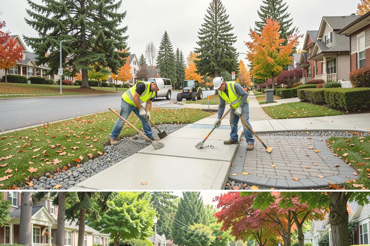 Municipal Flower Program in Beaux Arts Village, King County, WA - Displays rotate with the seasons, with spring and summer annuals installed after the last frost and fall and holiday plantings...