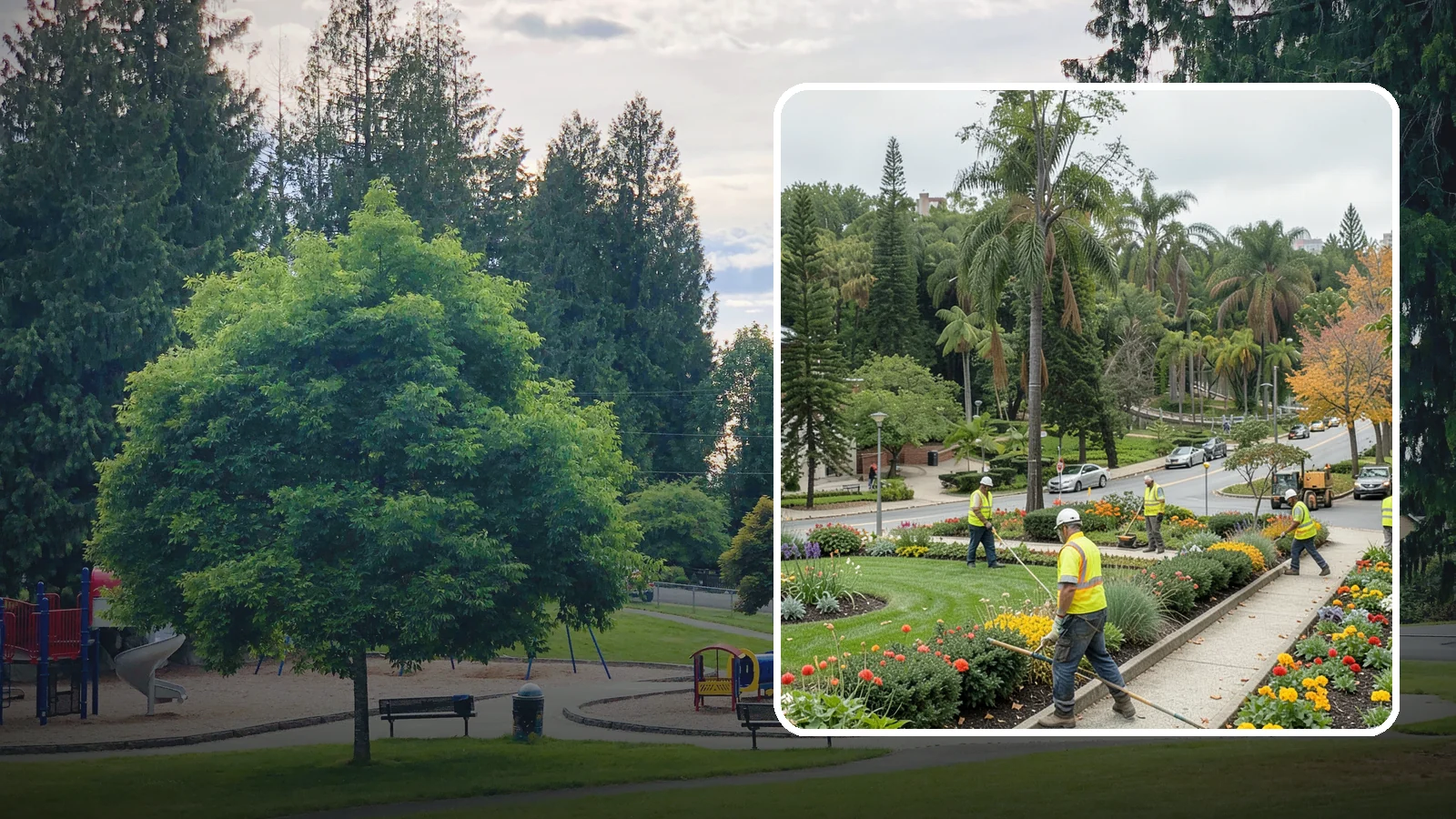 Municipal Flower Program in Bonney Lake, Pierce County, WA - We design, plant, and maintain seasonal flower displays for downtowns, entries, and civic spaces across Western Washington.
