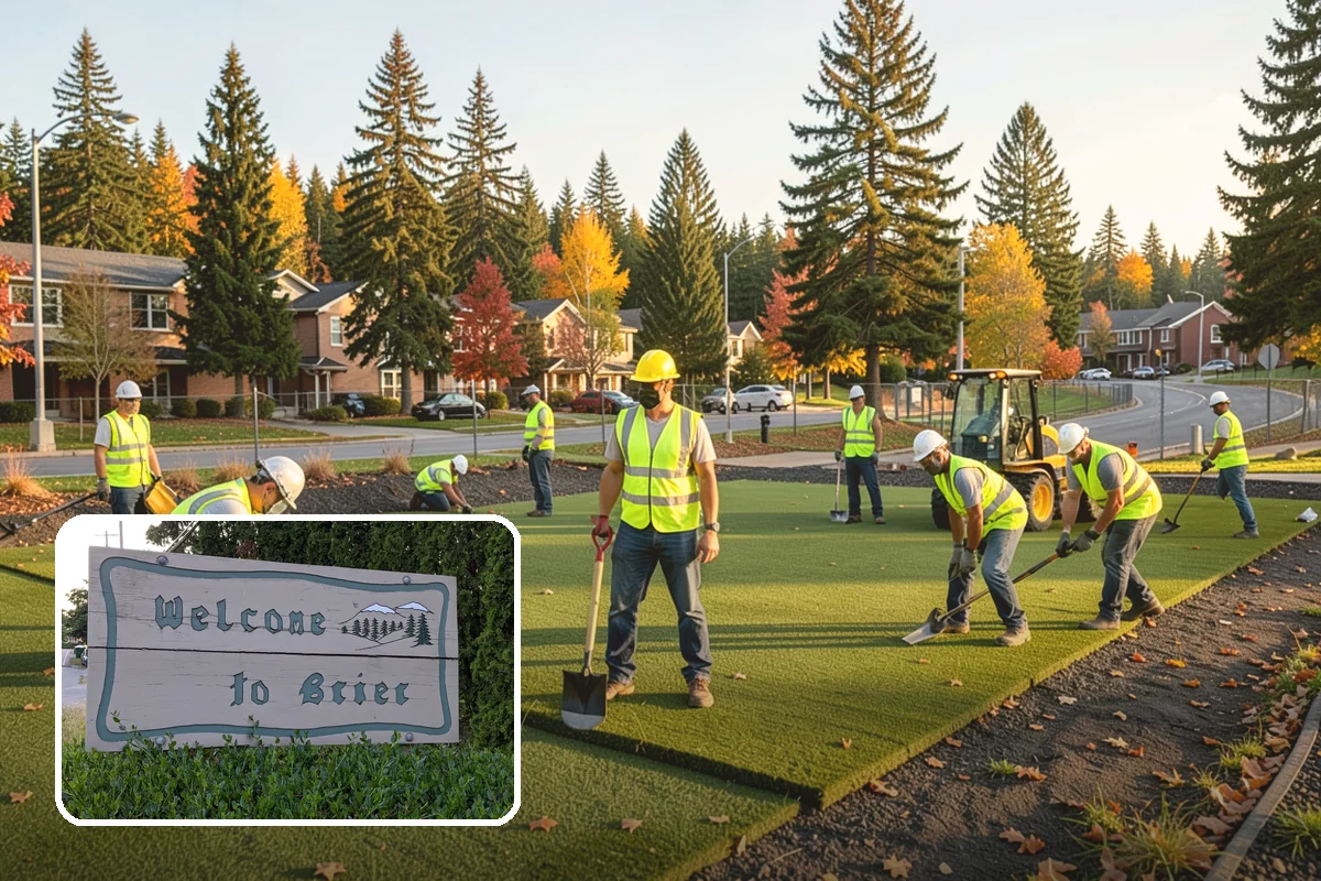 Municipal Flower Program in Brier, Snohomish County, WA - Designed seasonal color enhances civic identity and downtown appeal