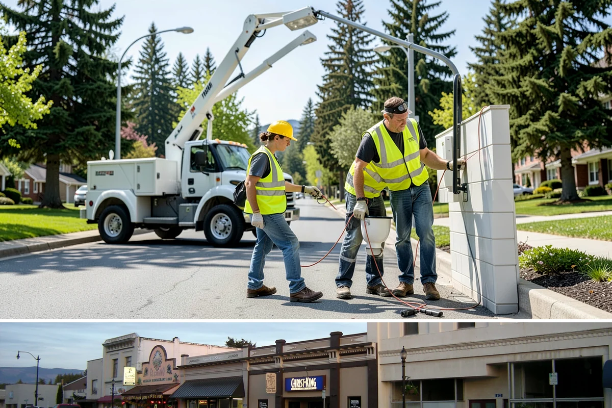 Municipal Flower Program in Burlington, Skagit County, WA - Displays rotate with the seasons, with spring and summer annuals installed after the last frost and fall and holiday plantings...