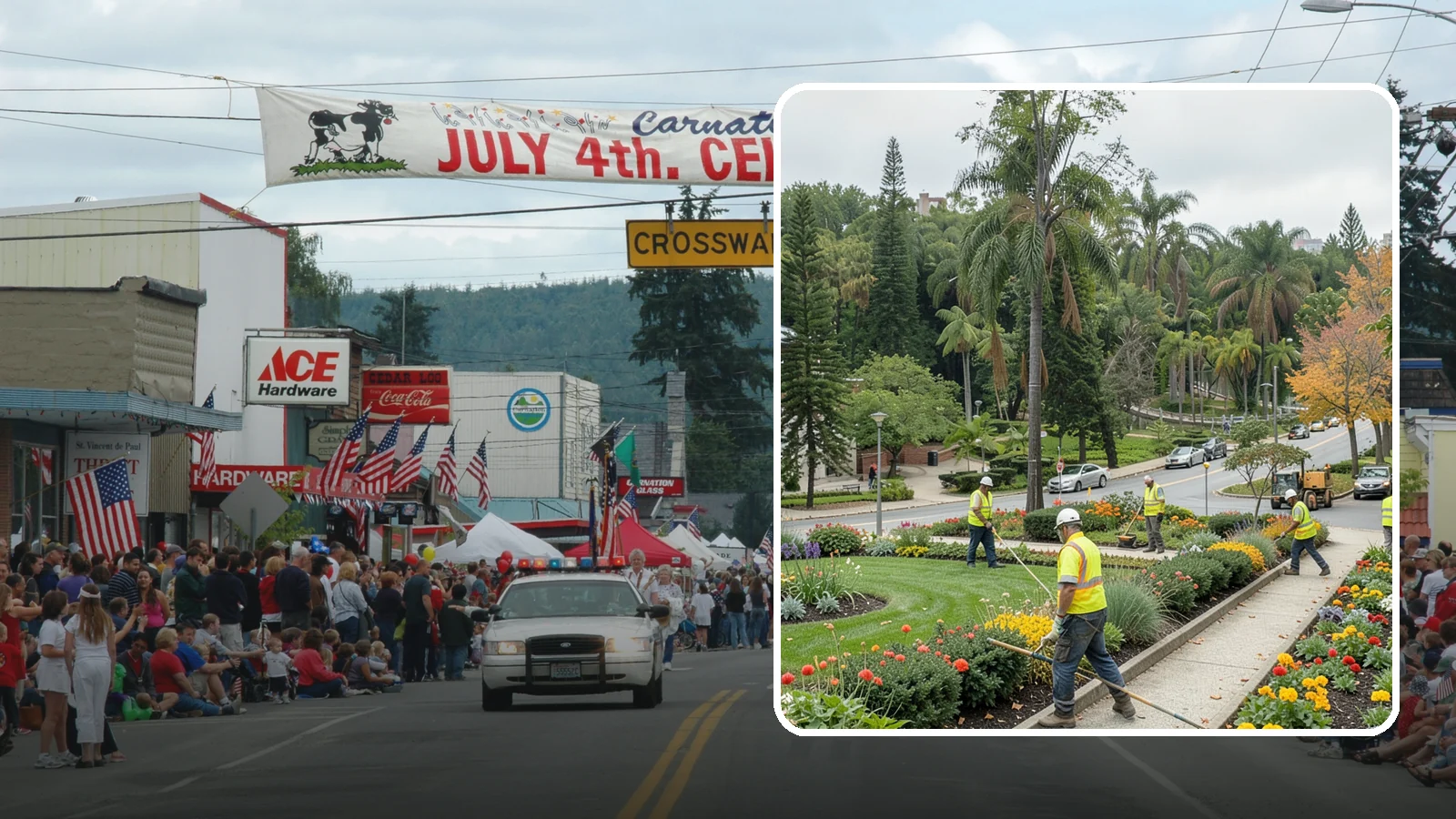 Municipal Flower Program in Carnation, King County, WA - We design, plant, and maintain seasonal flower displays for downtowns, entries, and civic spaces across Western Washington.
